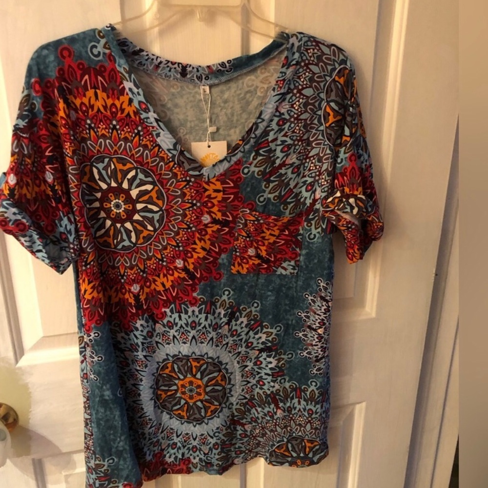 NEW - Misses Boho medallion printed- sz Large NWT